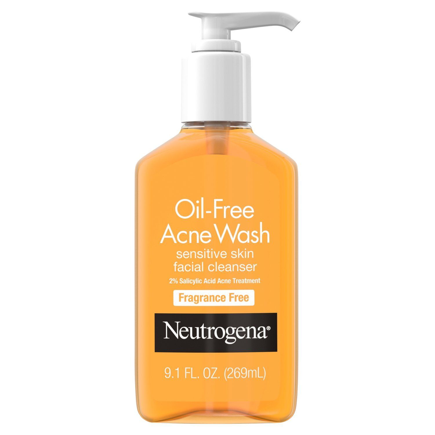 Neutrogena Fragrance Free Oil-Free Acne Wash, 9.1 fl oz