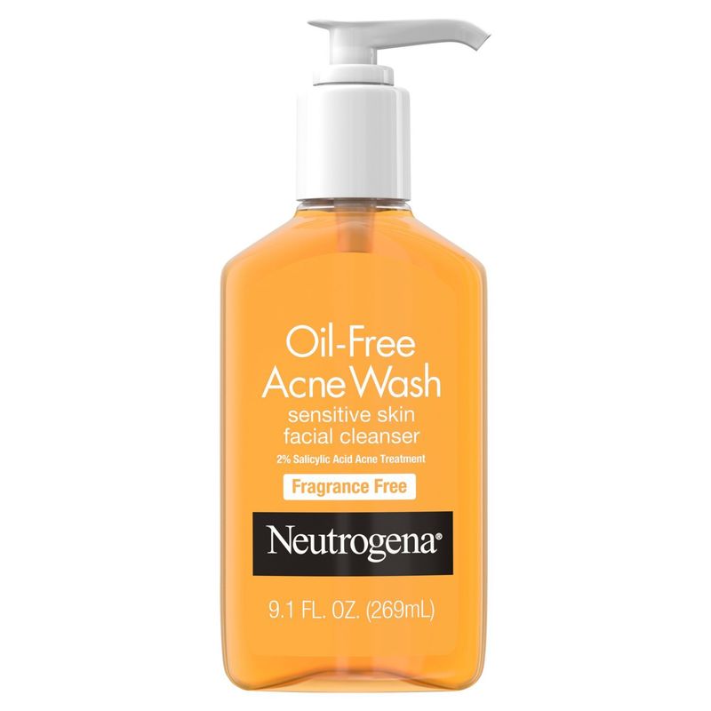 Neutrogena Fragrance Free Oil-Free Acne Wash, 9.1 fl oz