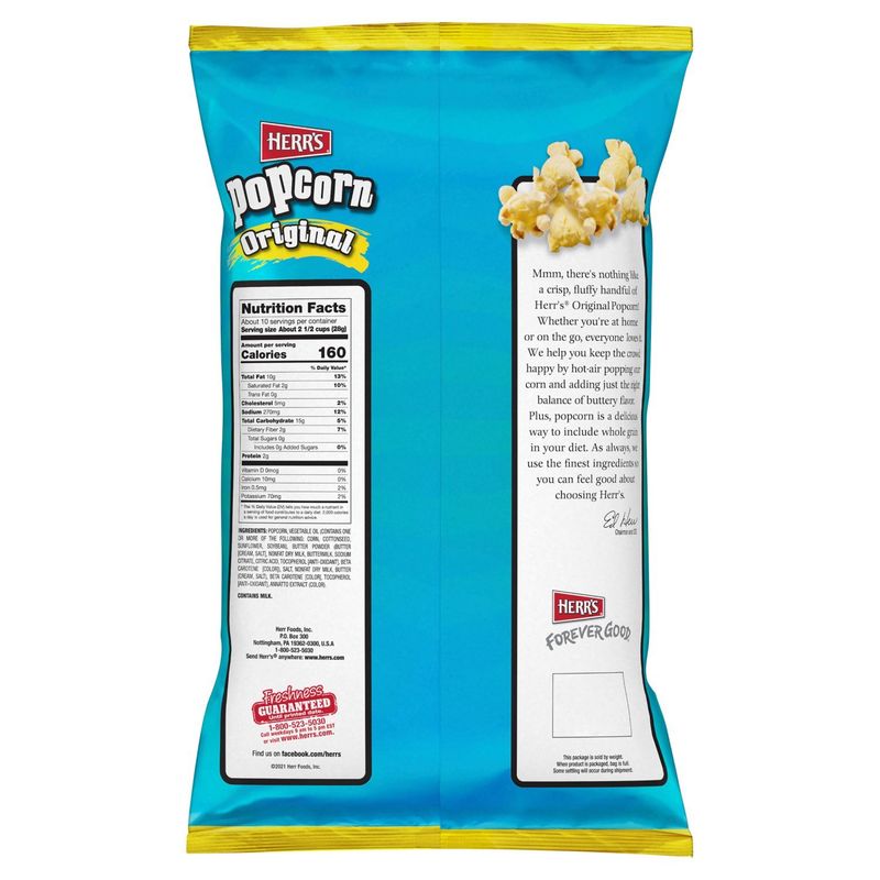 Herr's Original Popcorn Party Size, 9 1/2 oz