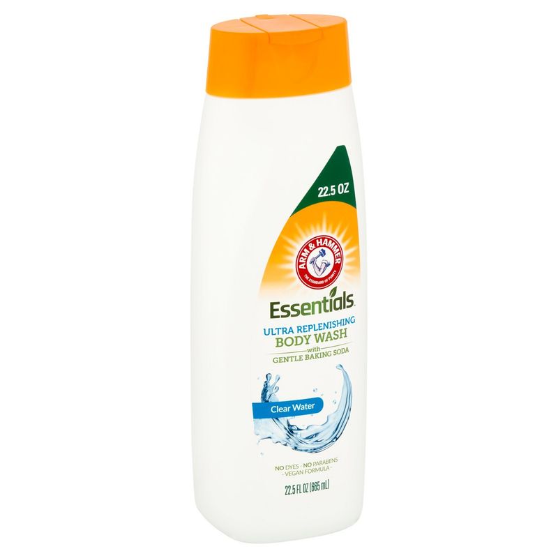 Arm &amp; Hammer Essentials Clear Water Ultra Replenishing Body Wash, 22.5 fl oz