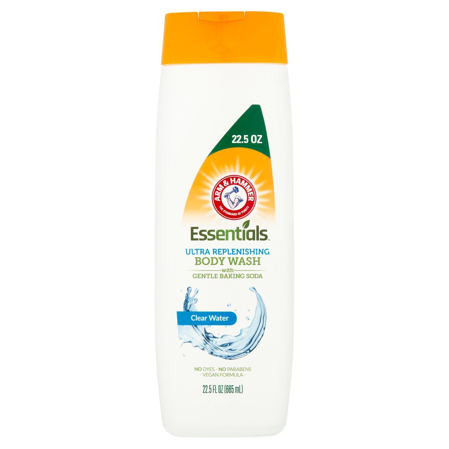 Arm &amp; Hammer Essentials Clear Water Ultra Replenishing Body Wash, 22.5 fl oz