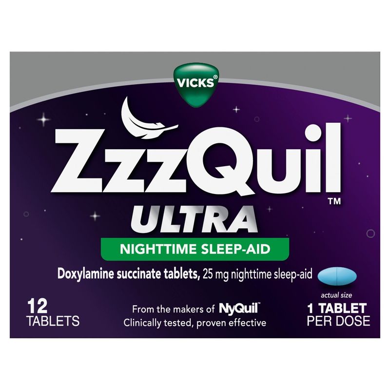 ZzzQuil ULTRA, Sleep Aid, Doxylamine Succinate 25mg,  Sleep Aids for Adults, Nighttime Sleep Aid, 1