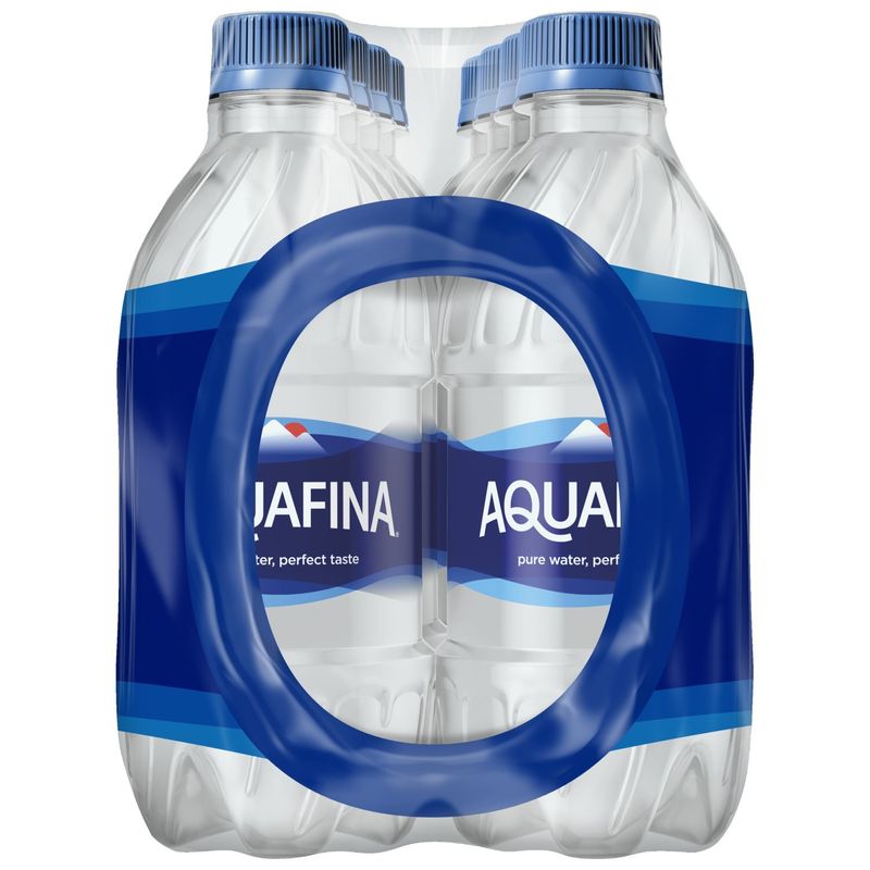 Aquafina Purified Drinking Water 12 Fl Oz, 8 Count