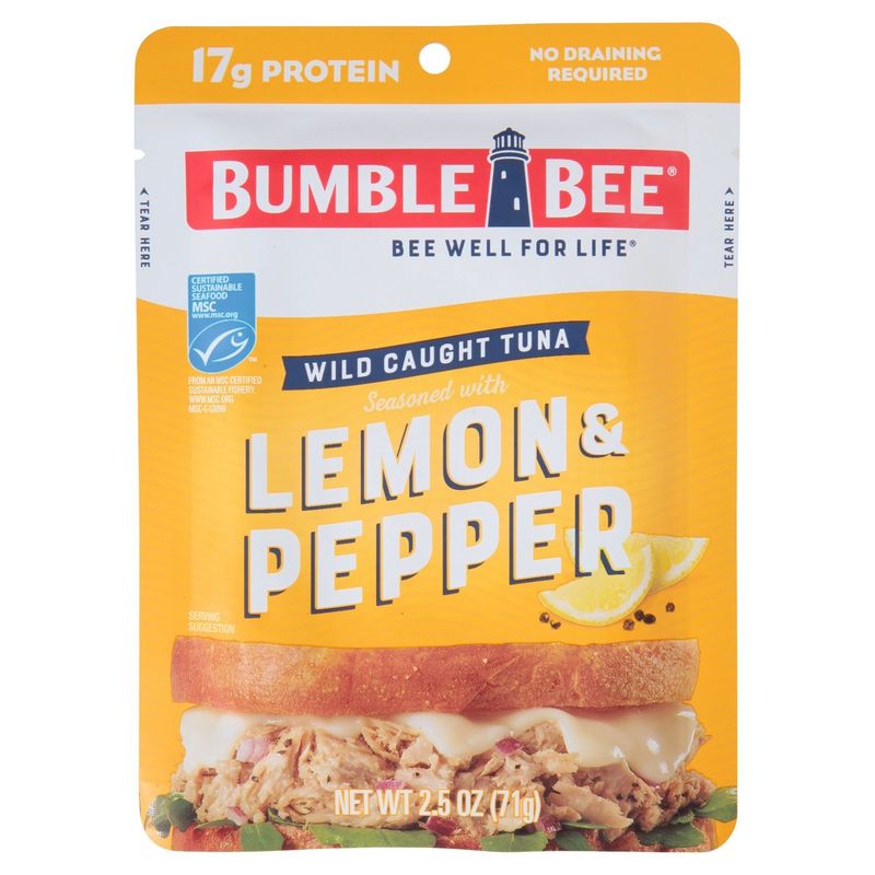 Bumble Bee Seasoned with Lemon &amp; Pepper Tuna, 2.5 oz