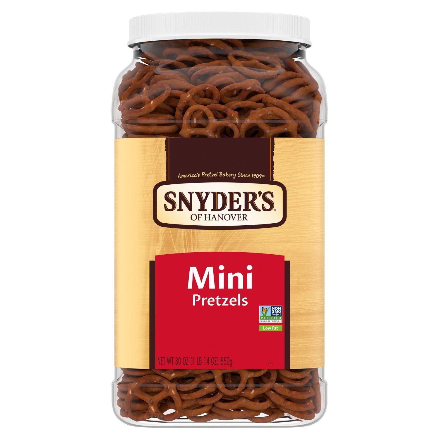 Snyder's of Hanover Low Fat Mini Pretzels, 30 oz