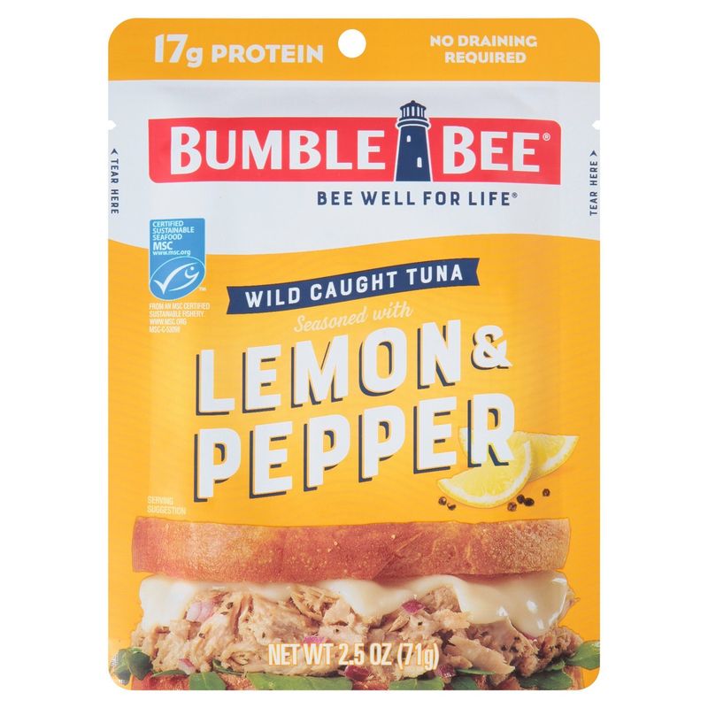 Bumble Bee Seasoned with Lemon &amp; Pepper Tuna, 2.5 oz