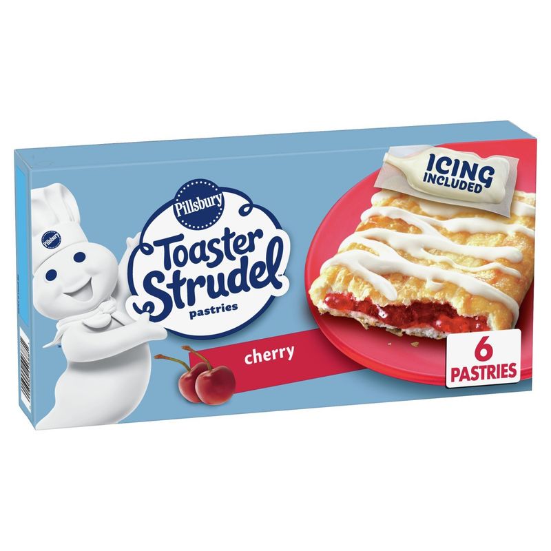 Pillsbury Toaster Strudel Cherry Toaster Pastries, 6 count, 11.7 oz