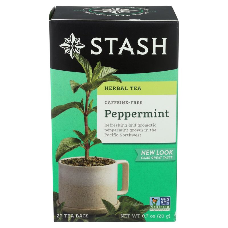 STASH Peppermint Caffeine-Free Herbal Tea Bags, 20 count, 0.7 oz