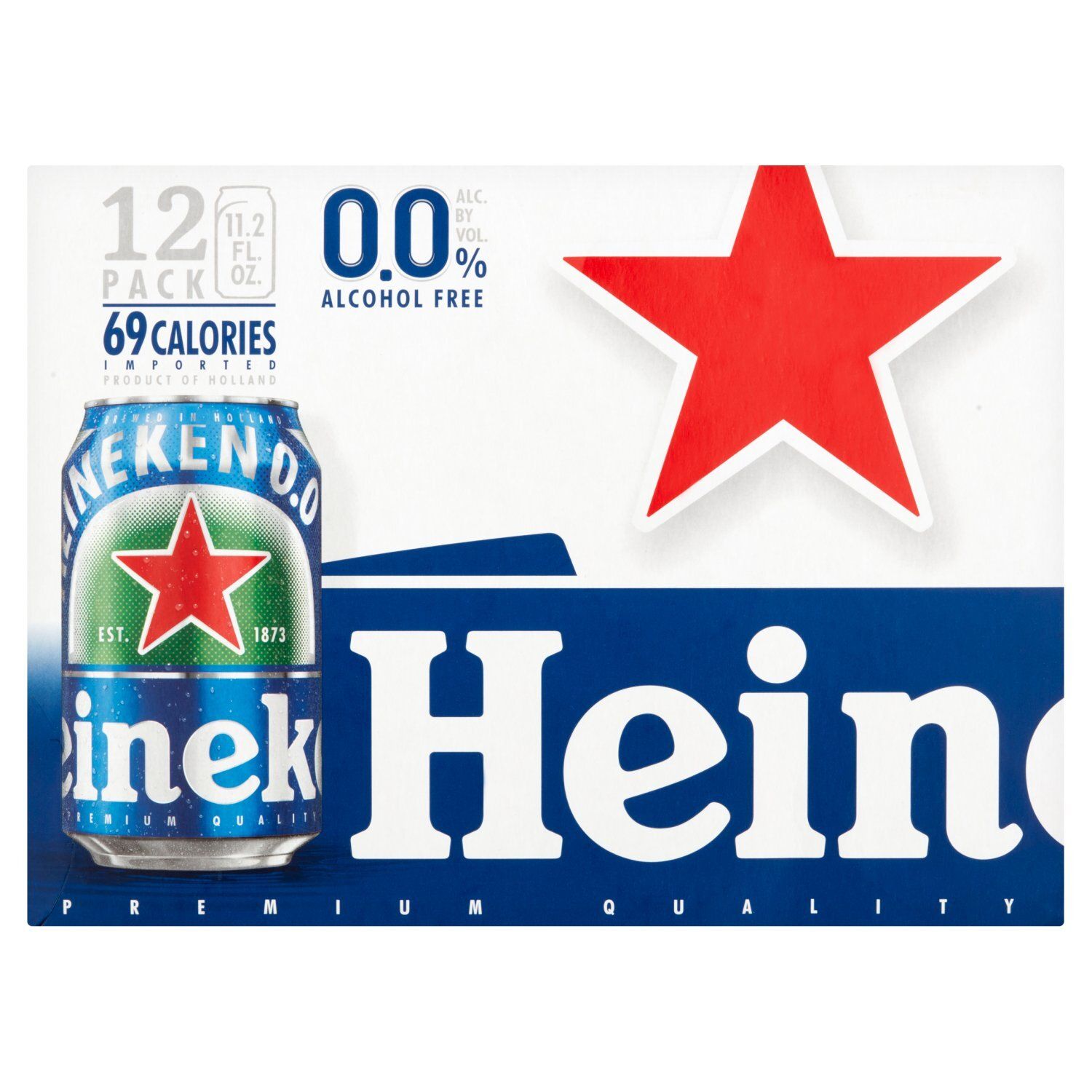 Heineken 0.0% Alcohol Free Beer, 11.2 fl oz, 12 count