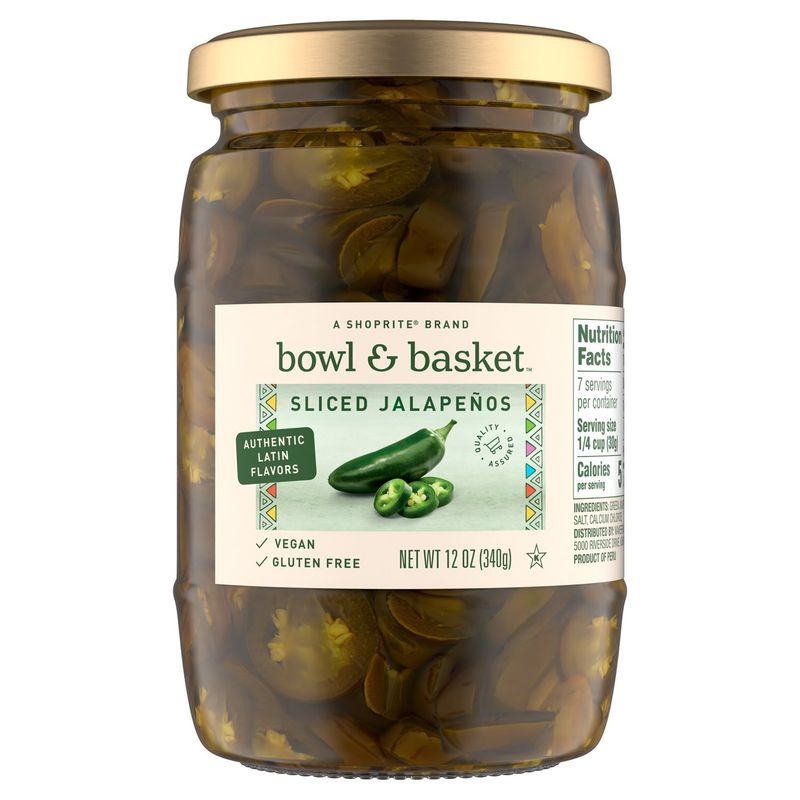 Bowl &amp; Basket Sliced Jalapeños, 12 oz