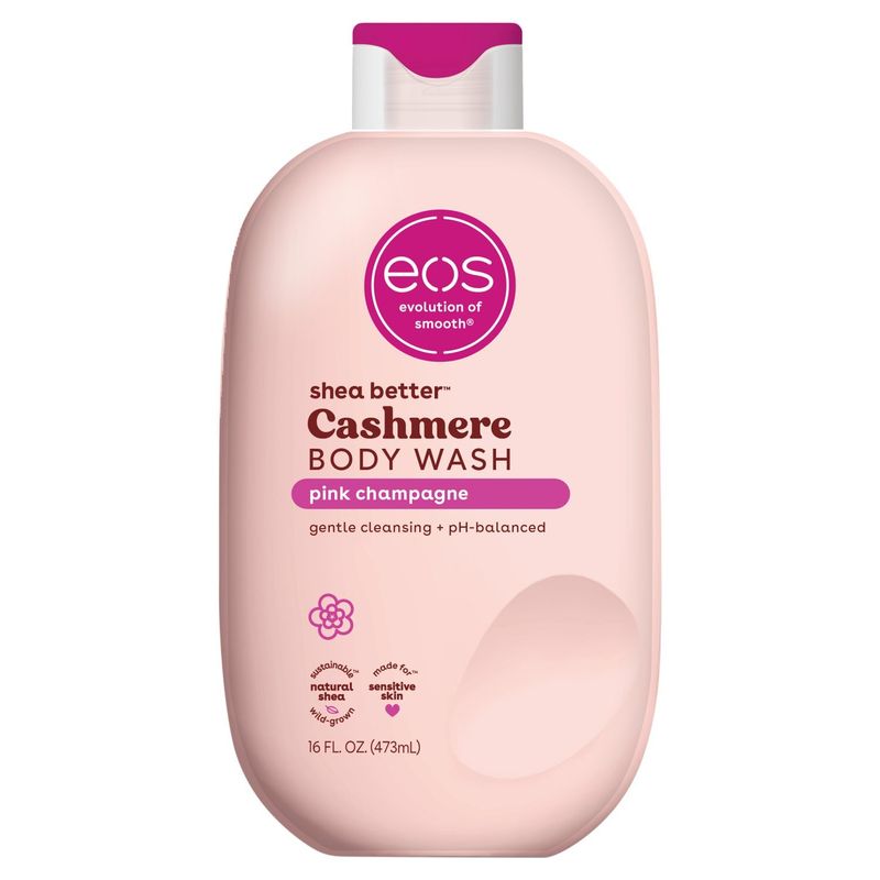 eos Shea Better Pink Champagne Cashmere Body Wash, 16 fl oz