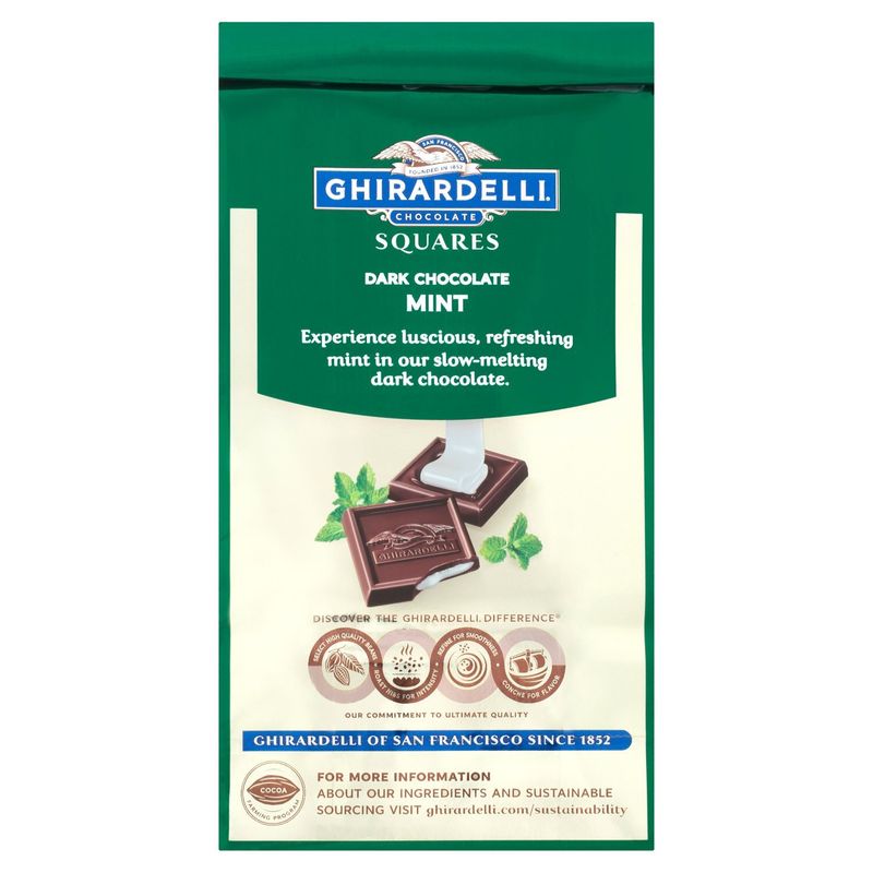 Ghirardelli Chocolate Squares Mint Dark Chocolate, 5.32 oz