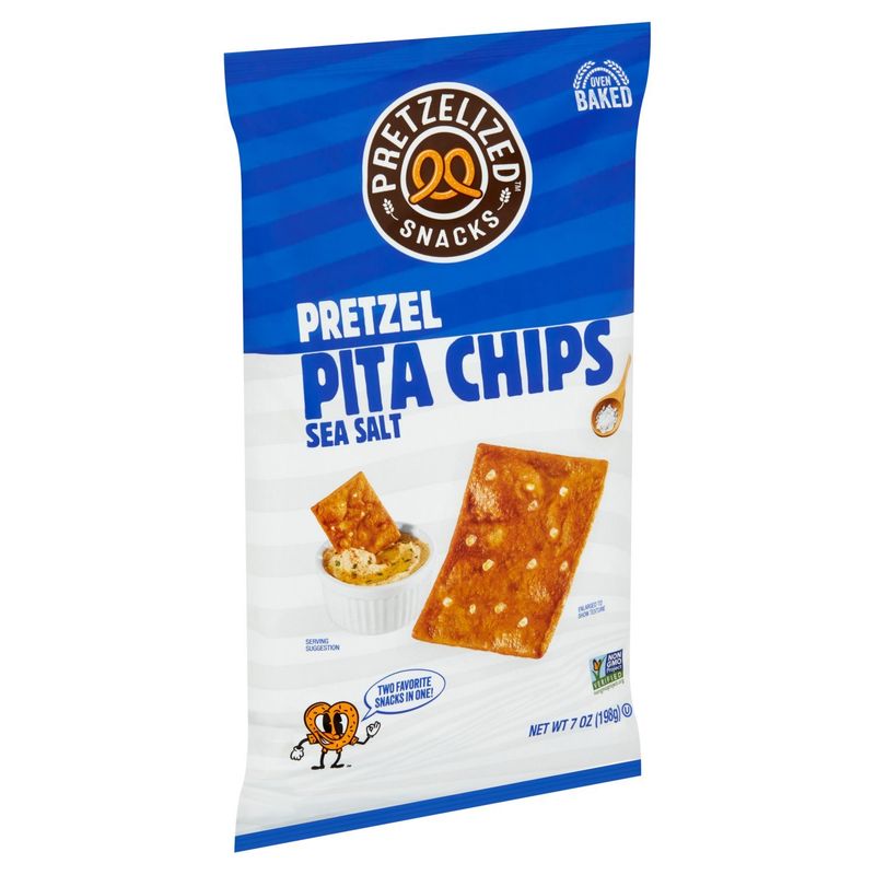 Pretzelized Sea Salt Pretzel Pita Chips, 7 oz