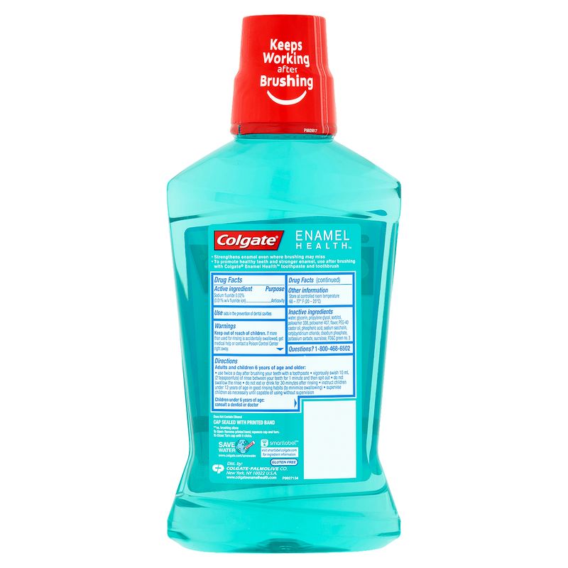 Colgate Enamel Health Sparkling Fresh Mint Mouthwash, 16.9 fl oz