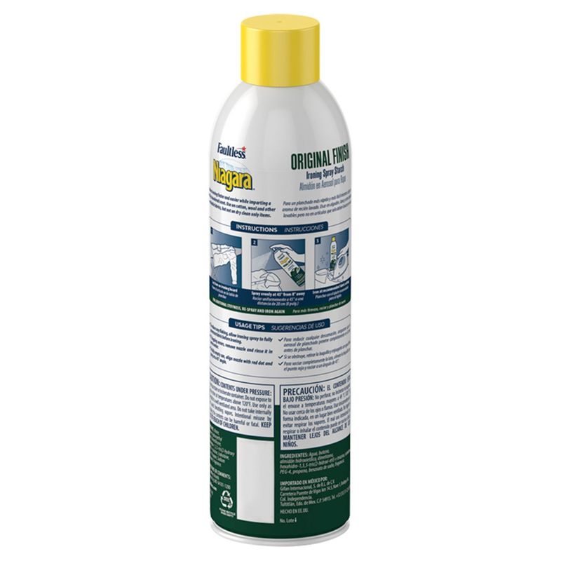 Faultless Niagara Original Finish Ironing Spray Starch, 20 oz
