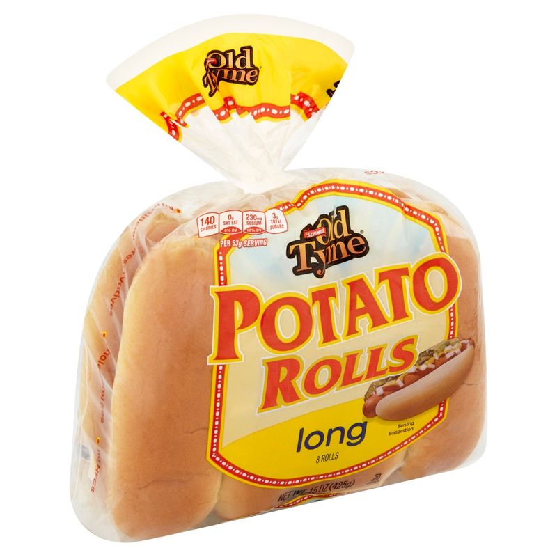 Schmidt Old Tyme Long Potato Rolls, 8 count, 15 oz