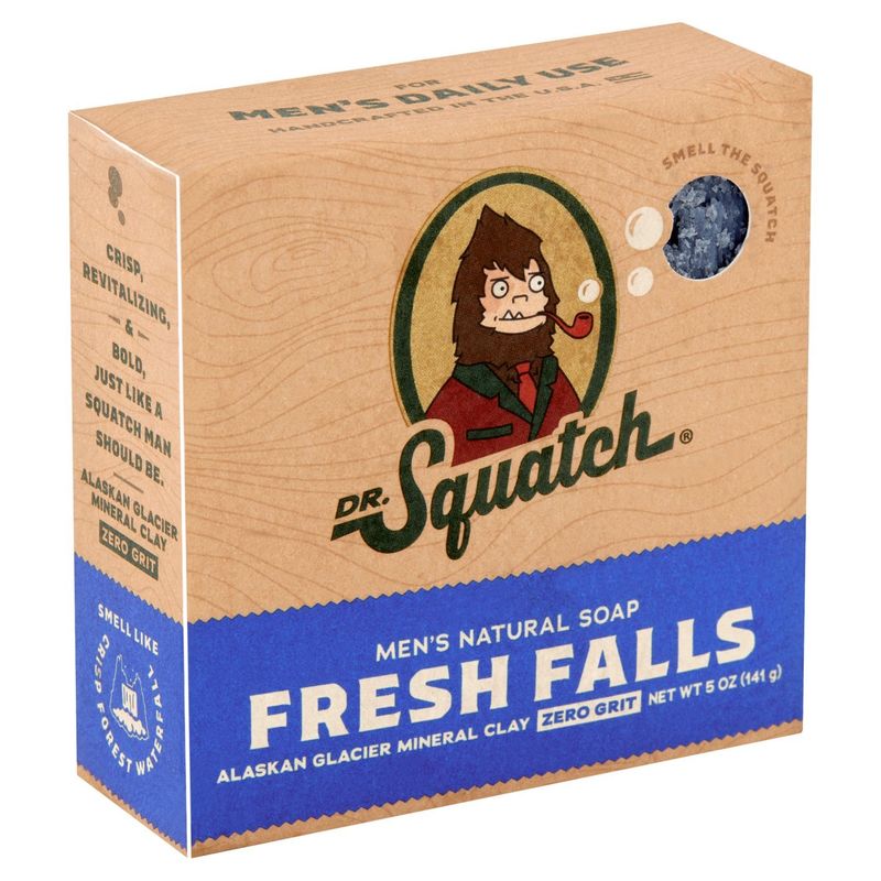 Dr. Squatch Fresh Falls Men's Natural Soap, 5 oz