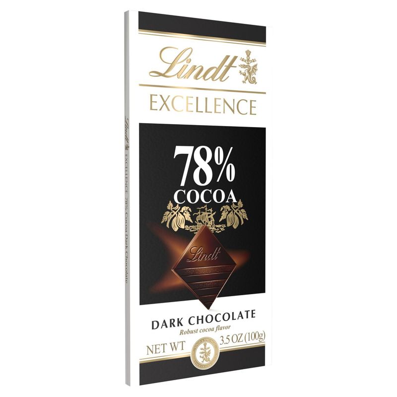 Lindt Excellence 78% Cocoa Dark Chocolate, 3.5 oz