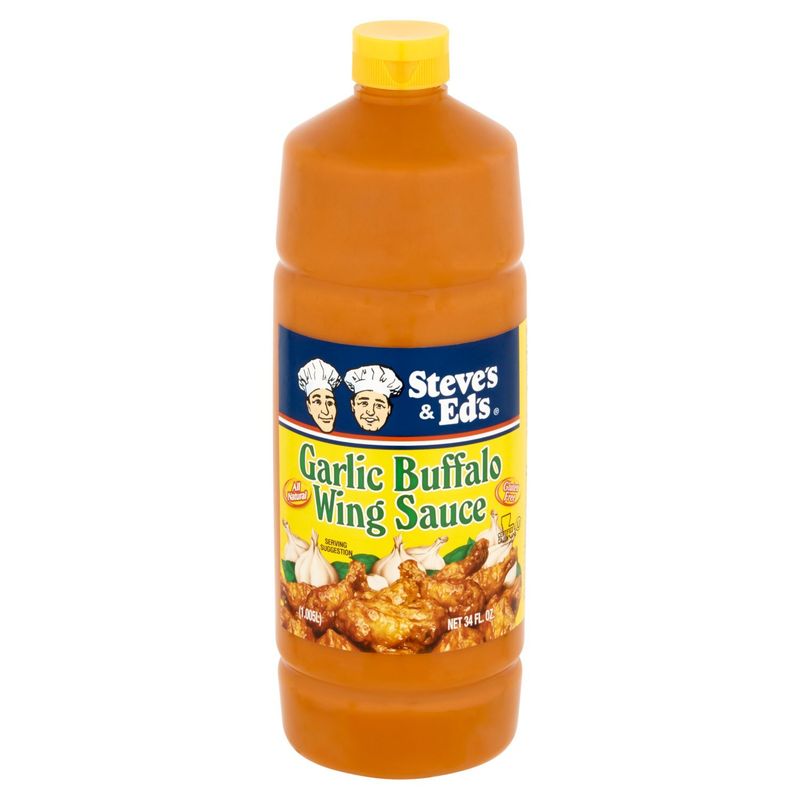 Steve's &amp; Ed's Garlic Buffalo Wing Sauce, 34 fl oz