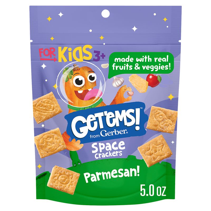 Gerber Get'ems! Parmesan! Space Crackers, 3+ years, 5.0 oz