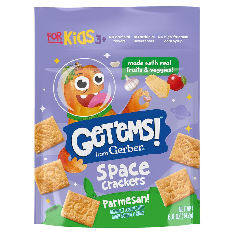 Gerber Get'ems! Parmesan! Space Crackers, 3+ years, 5.0 oz