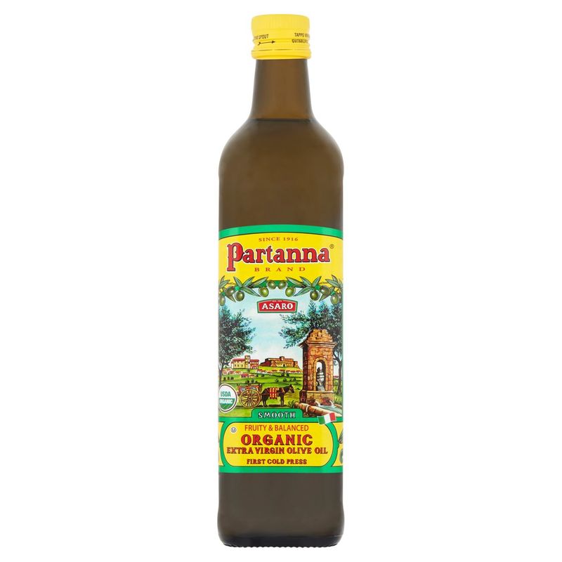 Partanna Smooth Fruity &amp; Balanced Organic Extra Virgin Olive Oil, 25.5 fl oz