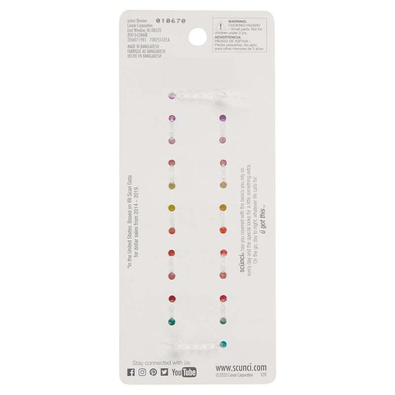 scünci Jaw Clips, 12 count