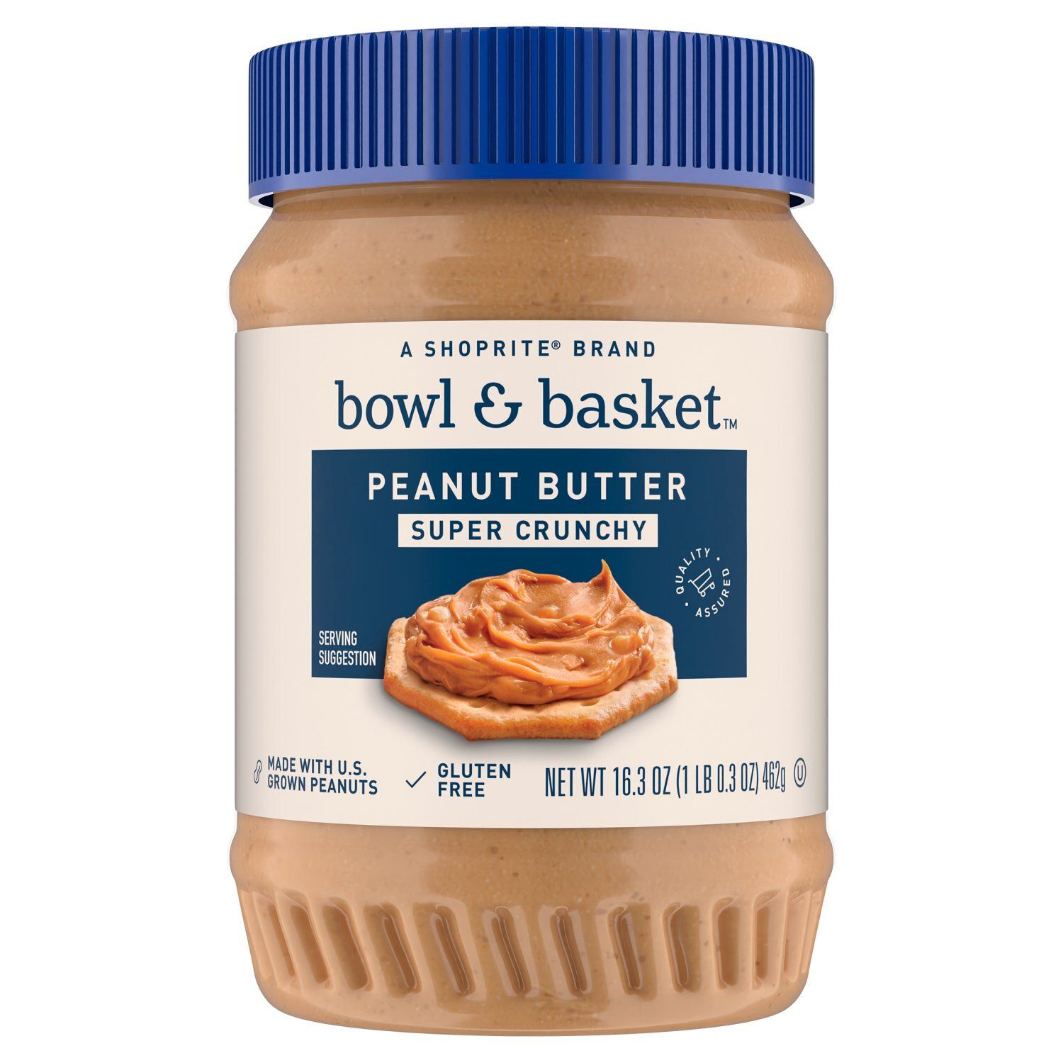 Bowl &amp; Basket Super Crunchy Peanut Butter, 16.3 oz