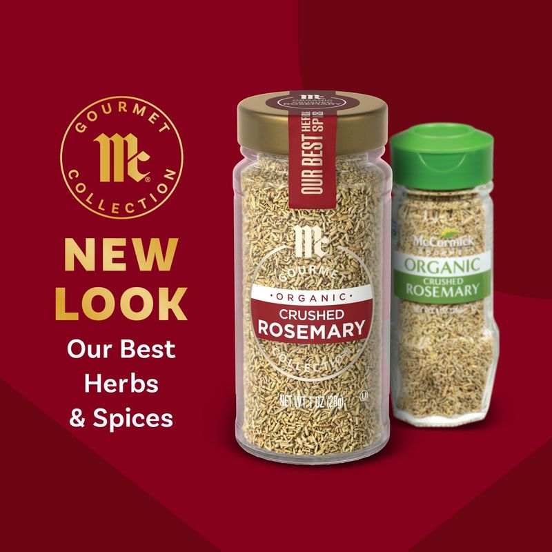 McCormick Gourmet Organic Crushed Rosemary, 1 oz