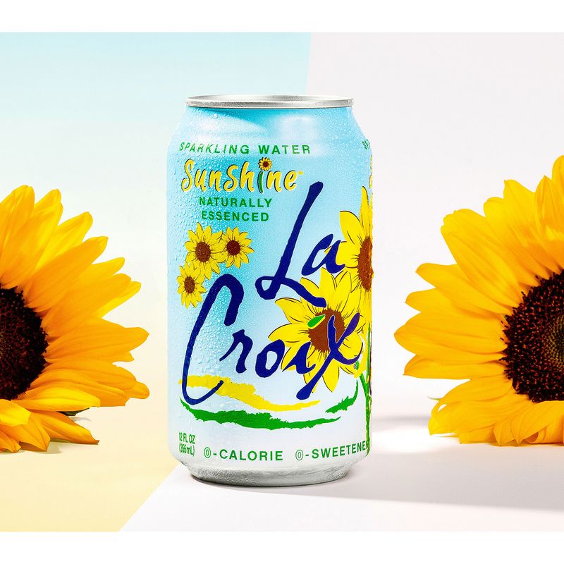 LaCroix Naturally Sunshine Essenced Sparkling Water, 12 fl oz, 12 count