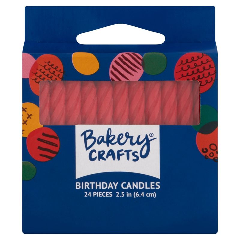 Bakery Crafts Birthday Candles, 24 count