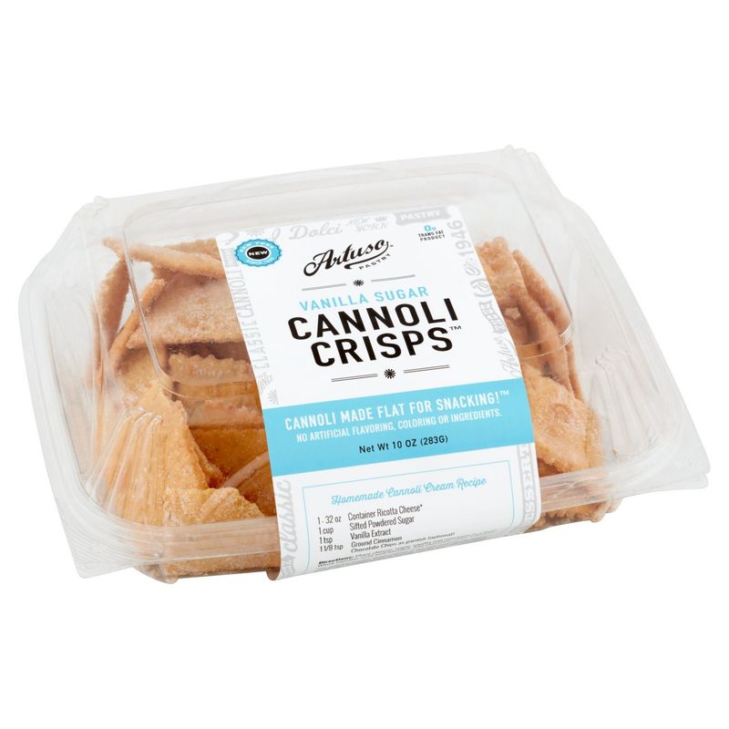 Artuso Pastry Vanilla Sugar Cannoli Crisps, 10 oz