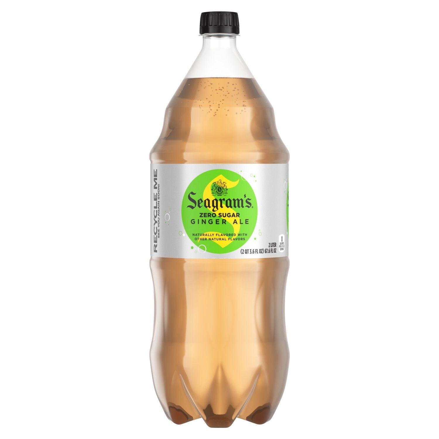 Seagram's Zero Sugar Ginger Ale, 67.6 fl oz