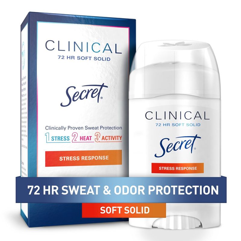 Secret Clinical Strength Soft Solid Antiperspirant and Deodorant for Women, Stress Response, 1.6 oz