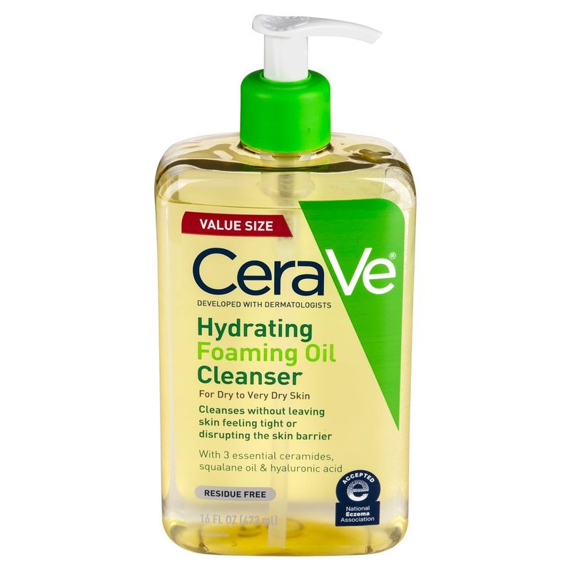 CeraVe Hydrating Foaming Oil Cleanser, 16 fl oz