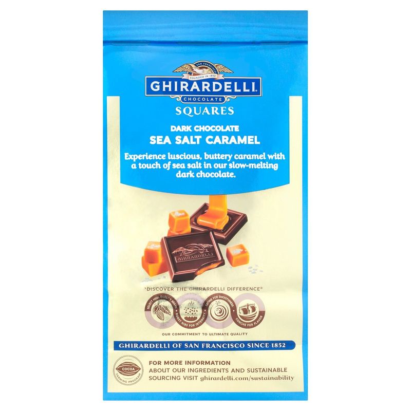 Ghirardelli Chocolate Squares Sea Salt Caramel Dark Chocolate, 5.32 oz