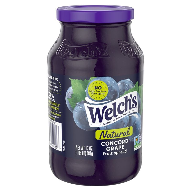 Welch's Natural Concord Grape Fruit Spread, 17 oz