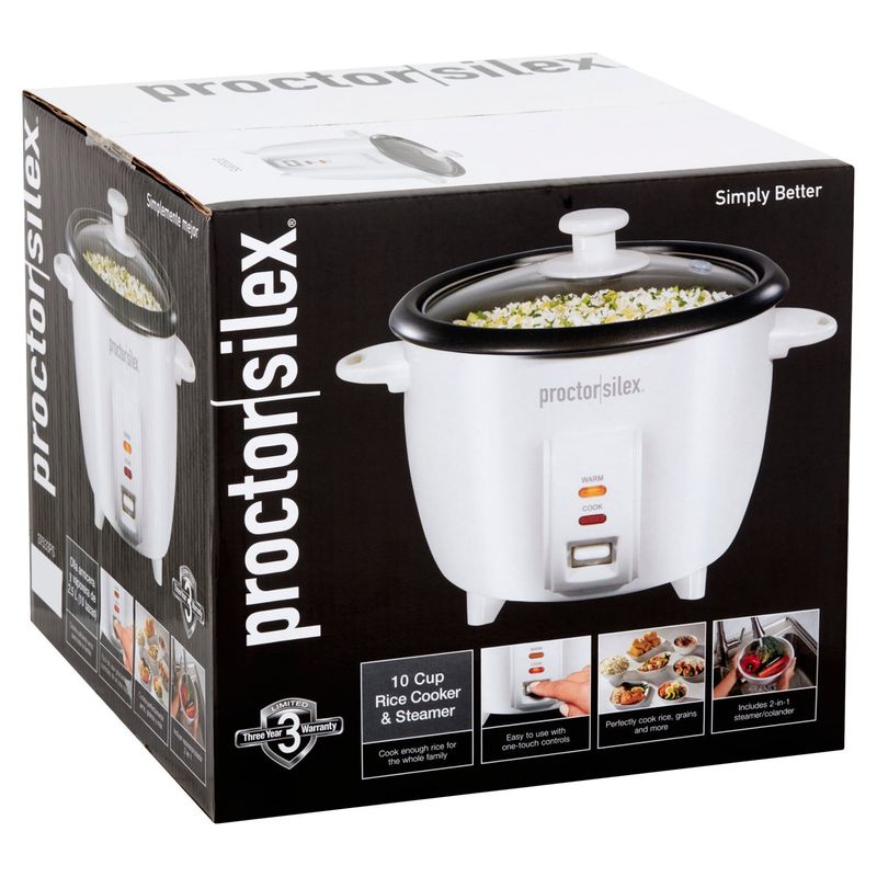 Proctor Silex 10 Cup Rice Cooker &amp; Steamer