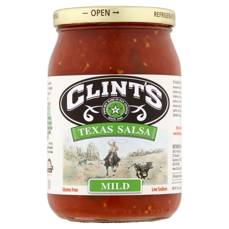 Clint's Mild Texas Salsa, 16 oz.