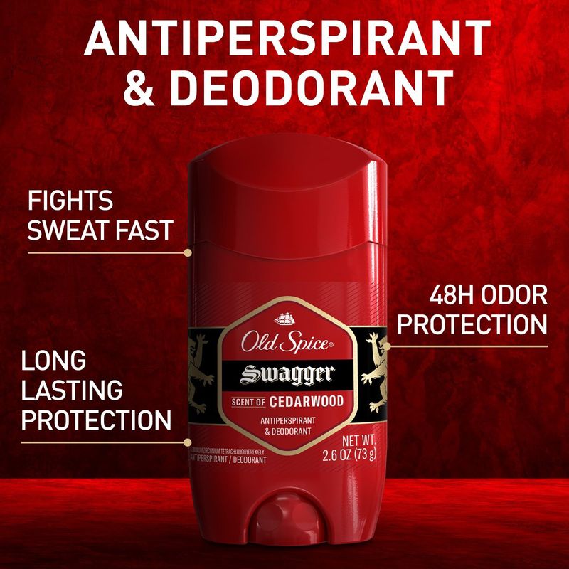 Old Spice Antiperspirant and Deodorant for Men, Invisible Solid, Swagger Scent, 2.6 oz