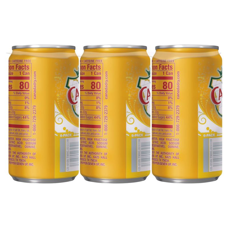 Canada Dry Tonic Water, 6 count, 7.5 fl oz