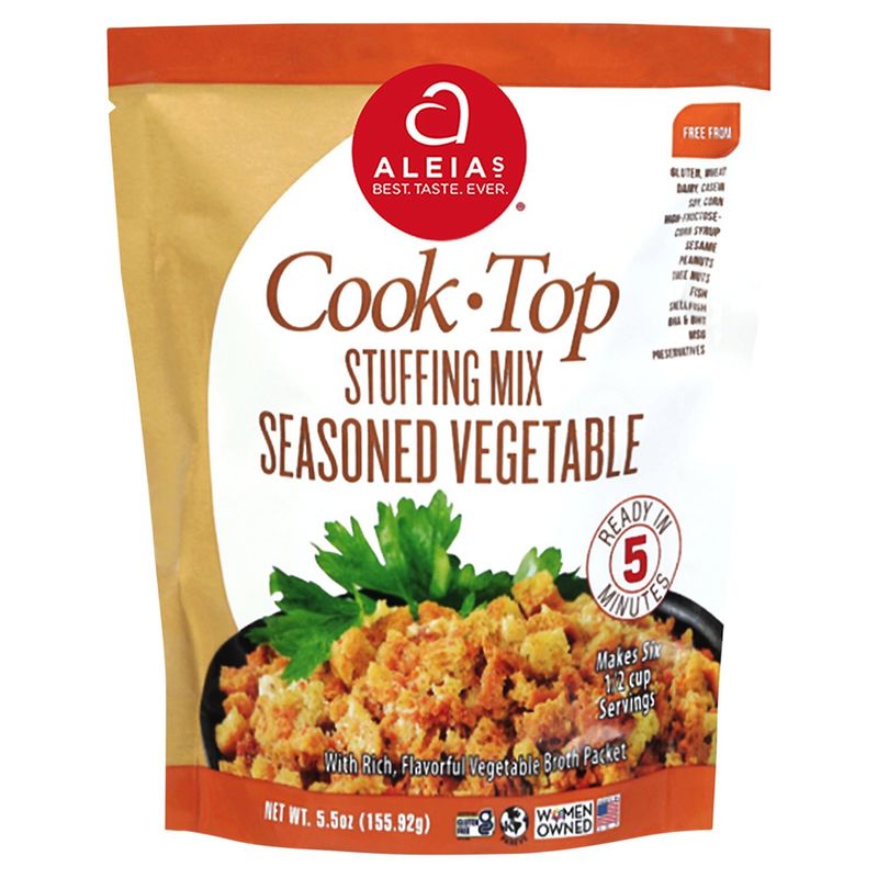Aleias Cook Top Seasoned Vegetable Stuffing Mix, 5.5 oz