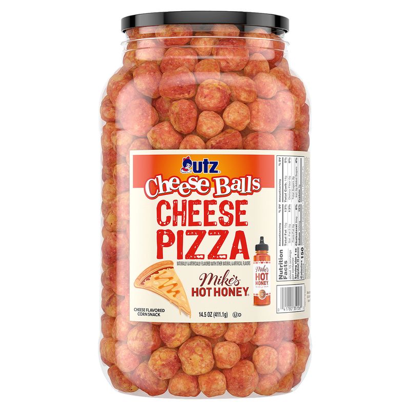 Utz Mike's Hot Honey Cheese Pizza Cheese Balls, 14.5 oz