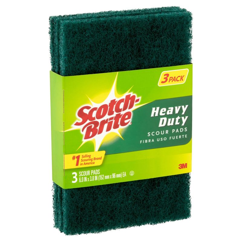 Scotch-Brite Heavy Duty Scour Pads, 3 count