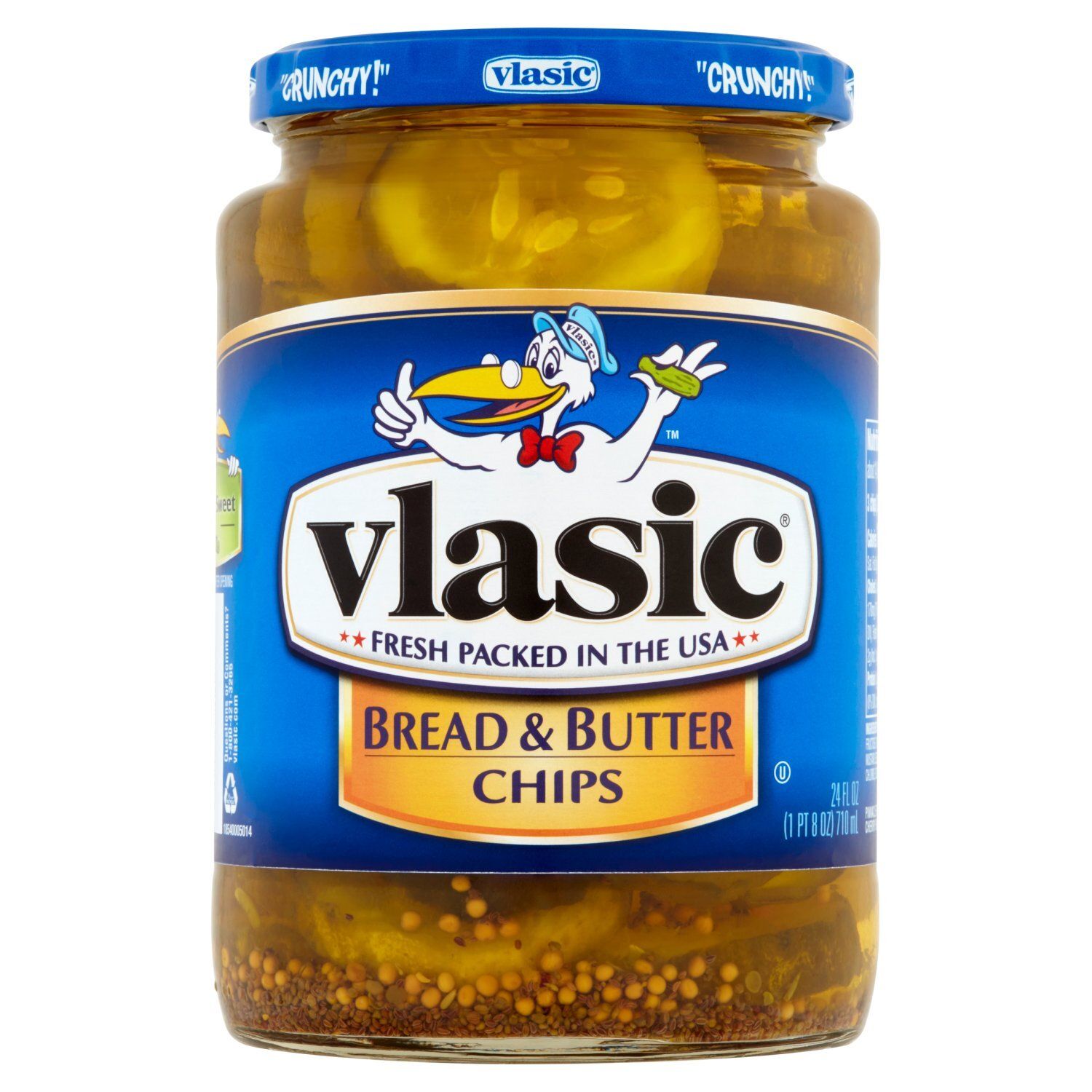 Vlasic Bread &amp; Butter Chips Pickles, 24 fl oz