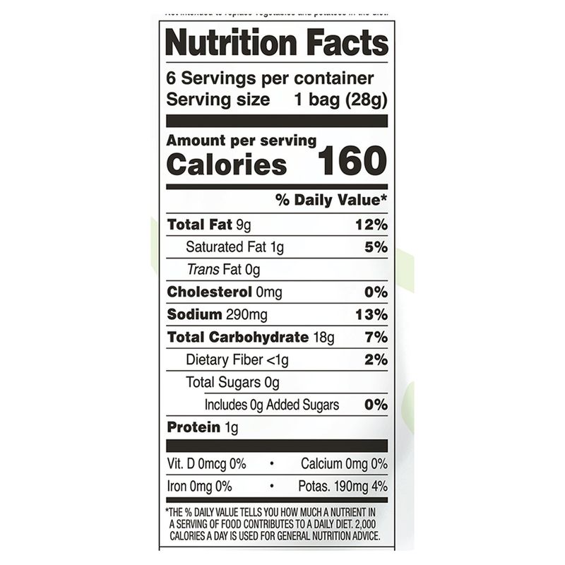 Good Health Avocado Oil Veggie Straws Sea Salted Potato Based Snack, 1 oz, 6 count