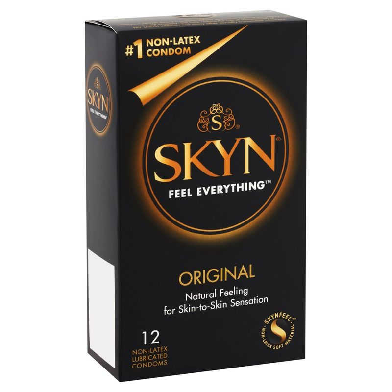 Skyn Original Non-Latex Lubricated Condoms, 12 count