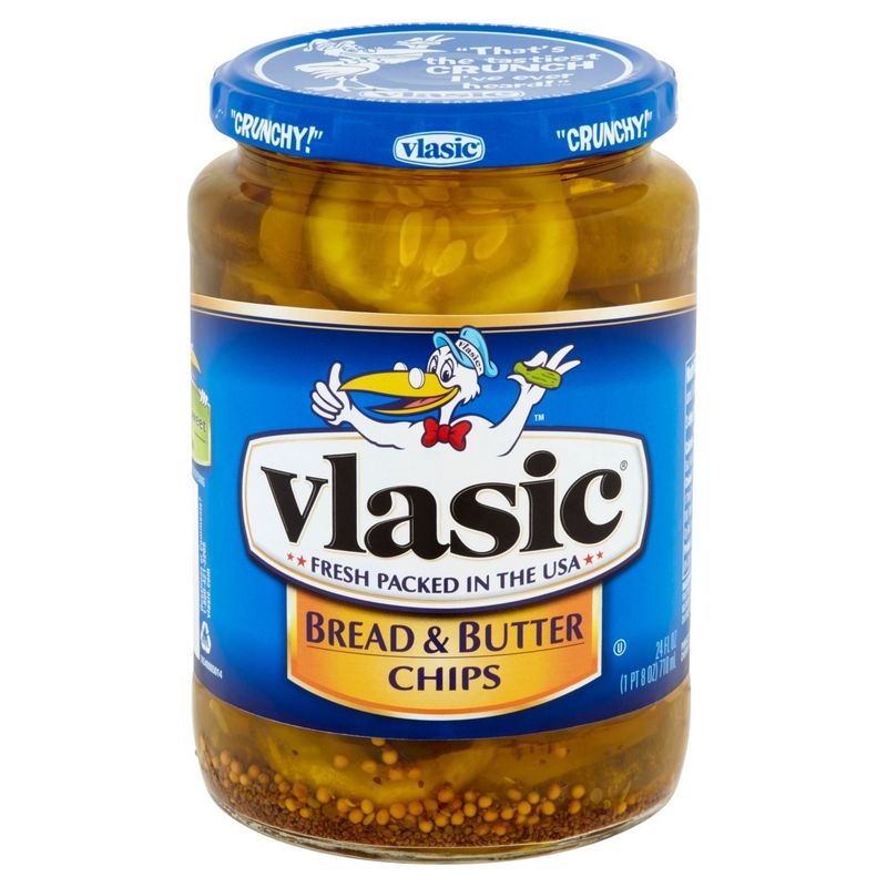 Vlasic Bread &amp; Butter Chips Pickles, 24 fl oz