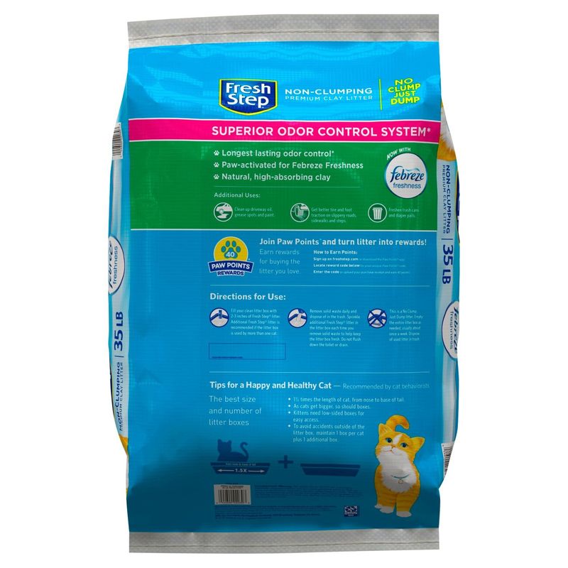 Fresh Step Non-Clumping Premium Clay Litter, 35 lb