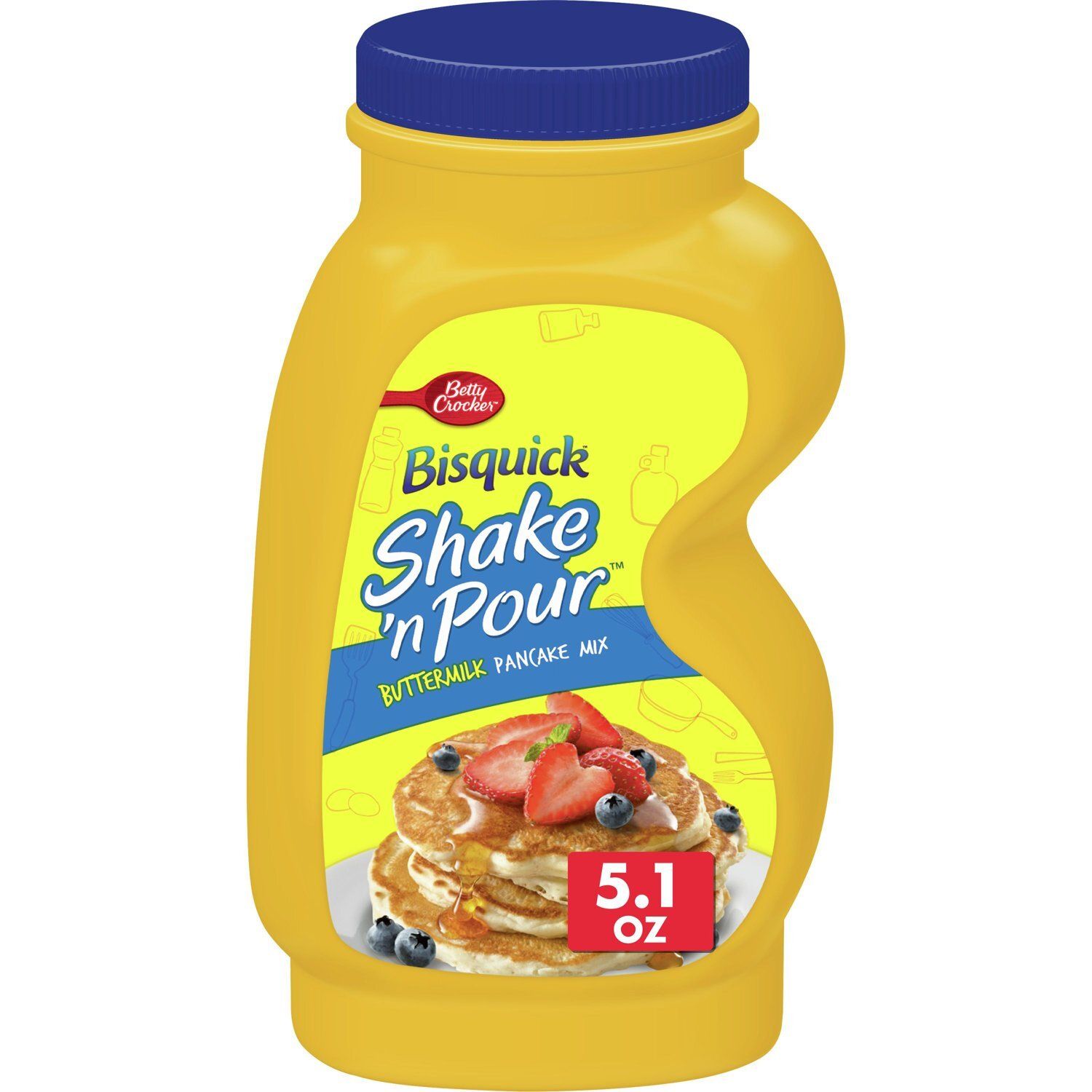Betty Crocker Bisquick Shake 'n Pour Buttermilk Pancake Mix, 5.1 oz